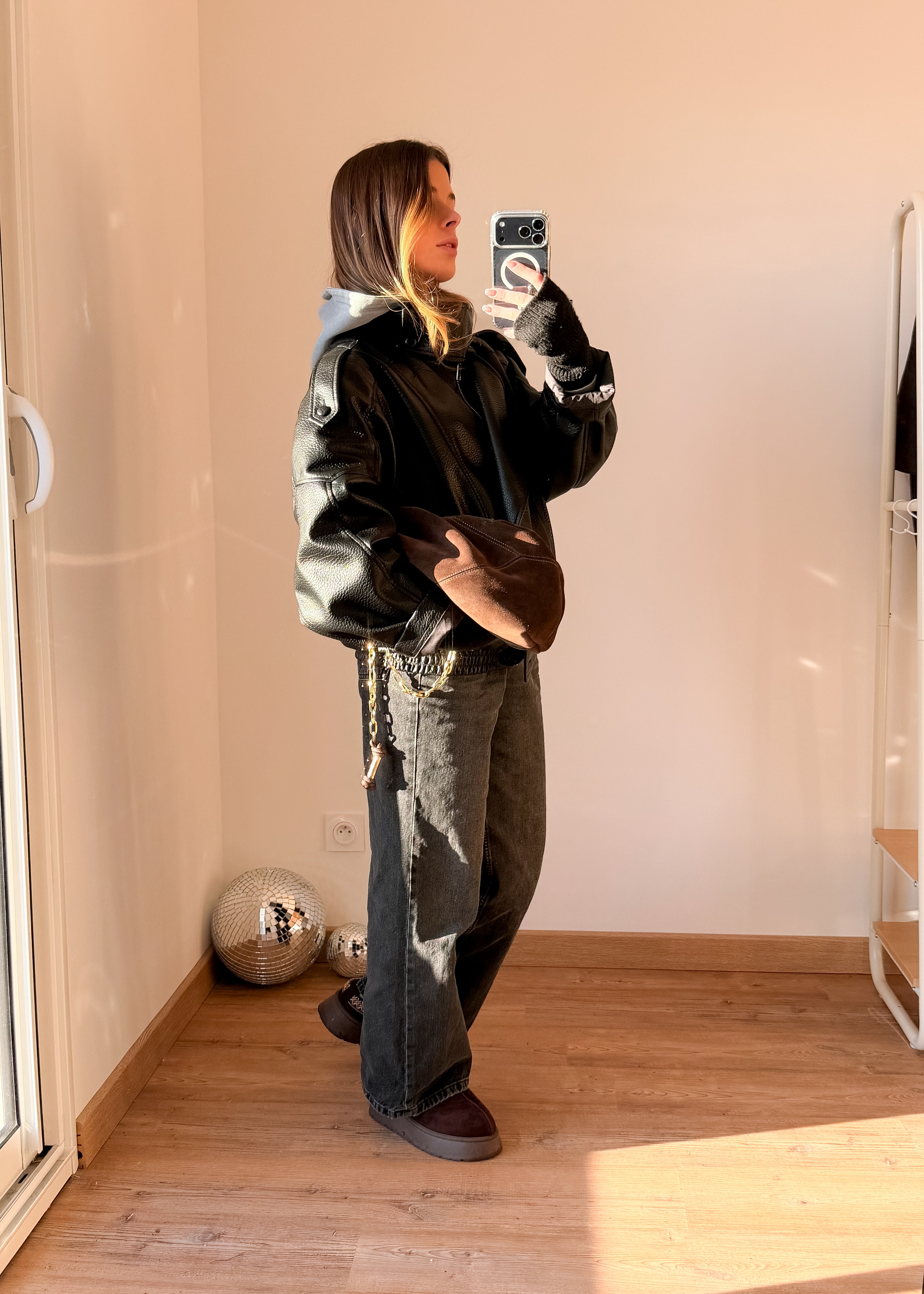 Veste simili cuir Naëlya