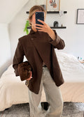 Blazer asymétrique (chocolat)