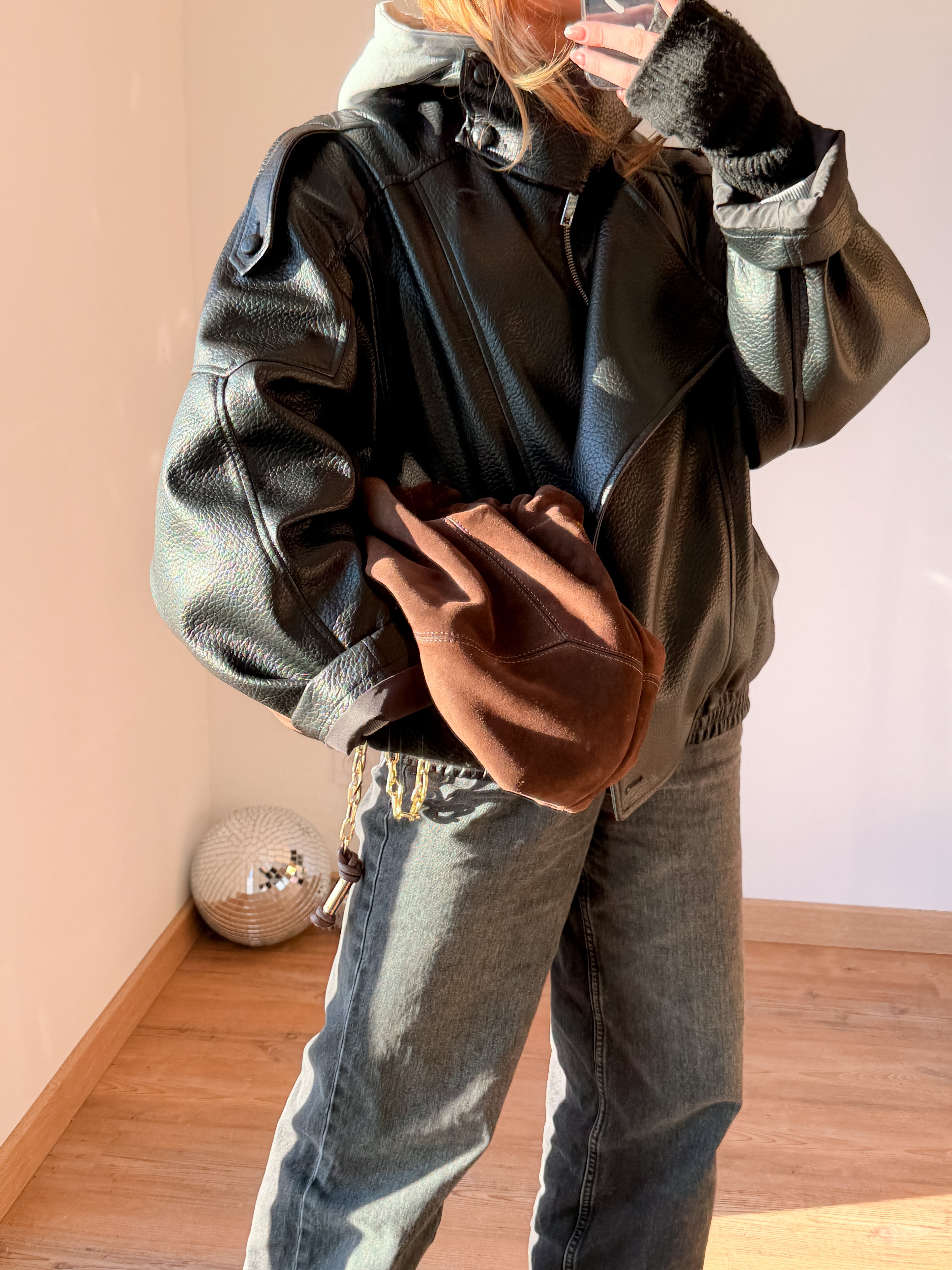 Veste simili cuir Naëlya