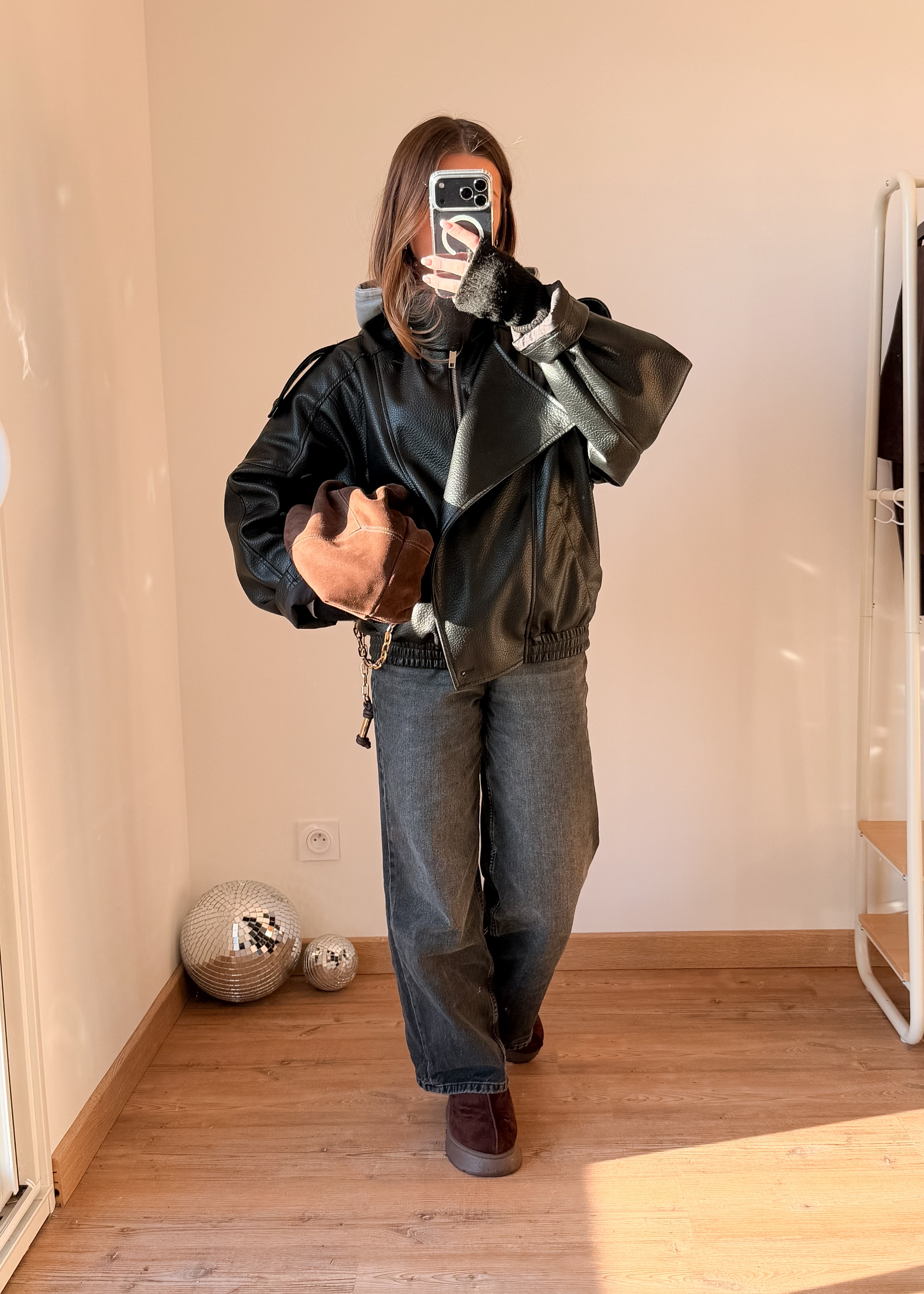 Veste simili cuir Naëlya